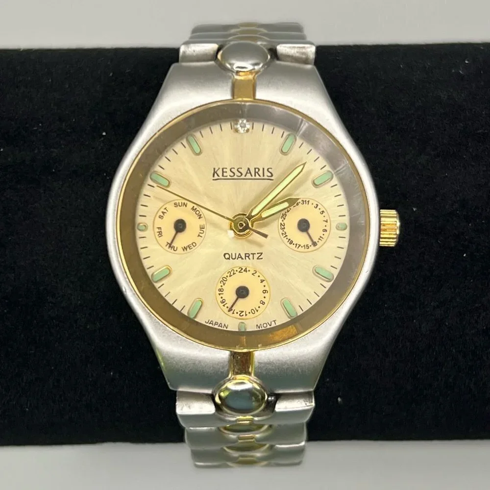 Kessaris Gold and Silver Ladies Watch Working